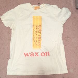 Burt's Bees White Tee with Lip Balm Graphic